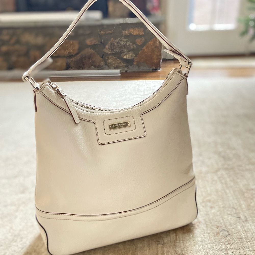 Vintage Kate Spade Elegant Cream Hobo Bag - Picture 2 of 13